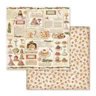 Patisserie/Christmas Vintage  12x12"