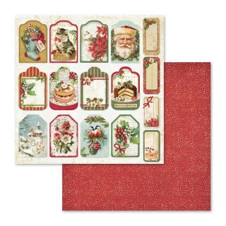 Tags and Labels/Christmas Vintage  12x12"