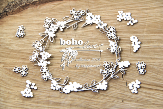 Malý věnec/Boho Love - 9 ks
