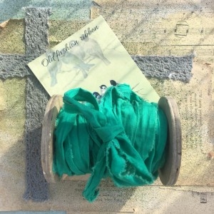 Stuha Old Fashion Linen š. 15-20 mm Sea Turquoise - 1,2 m 