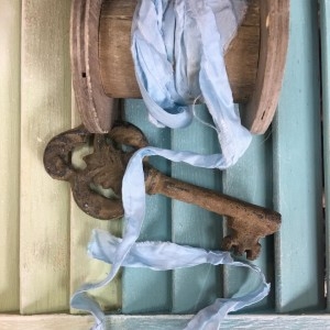Stuha Old Fashion š. 15-20 mm Light Blue - 1,2 m 