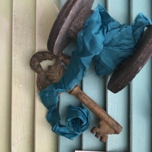 Stuha Old Fashion š. 15-20 mm Turquoise - 1,2 m 