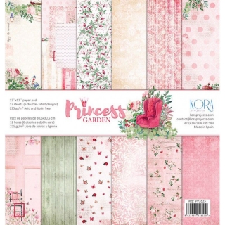 Princess Garden 12x12" - sada 12 listů