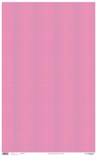 Papír na obalení desek, 80x50 cm - fuchsiový + bílý. malé káro