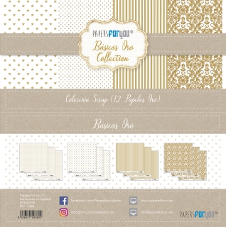 Basicos oro 12x12"- sada 12 listů