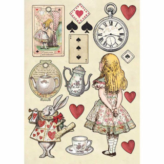 Barevné dřevěné výřezy Alice