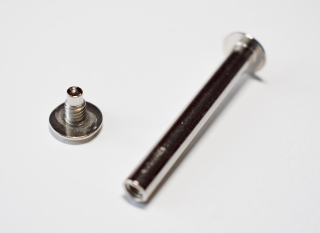 Knihařský šroub nikl 40 mm