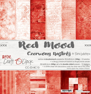 Red Mood 12x12" - 6 ks 