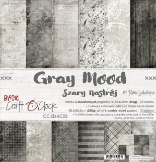 Grey Mood 12x12" - 6 ks 