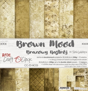 Brown Mood 12x12" - 6 ks 