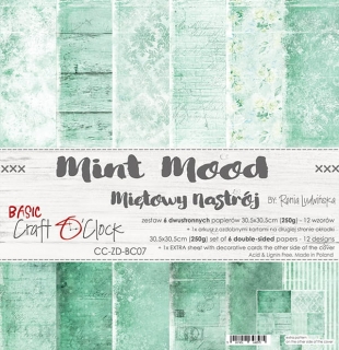 Mint Mood 12x12" - 6 ks 