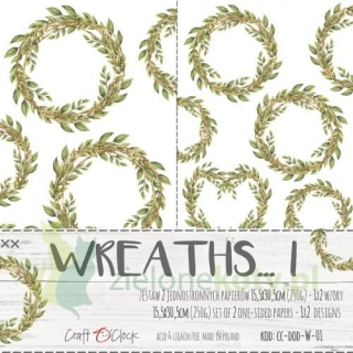 Wreaths I - glitrové obrázky k vystřižení