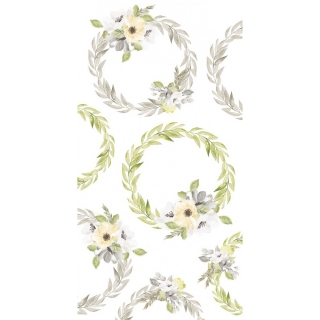 Wreaths II - glitrové obrázky k vystřižení