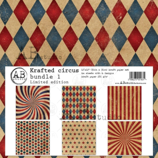 Krafted Circus XL 12x12" - sada 18 listů