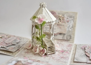 Svatební exploding box No.024 ... Shabby Rose