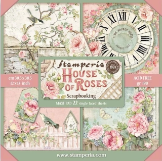 House of Roses 8x8"- sada 22 jednostranných listů 