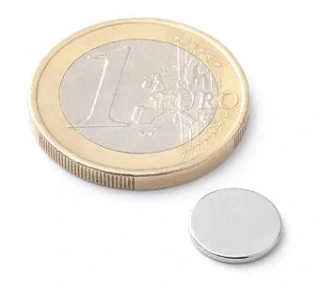 Magnety průměr 10 mm, tl, 1 mm - 10 ks 