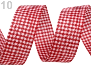 Stuha károvaná š.25mm řezaná 