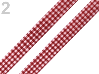 Stuha károvaná š.12mm řezaná