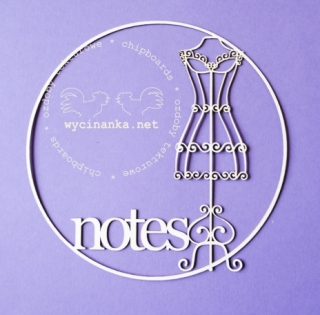 Nápis "notes" v rámečku