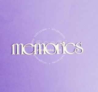Nápis "memories" - 1 ks